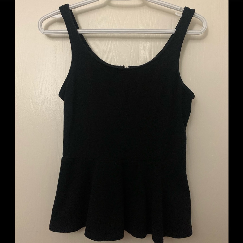 fitted square neck tank